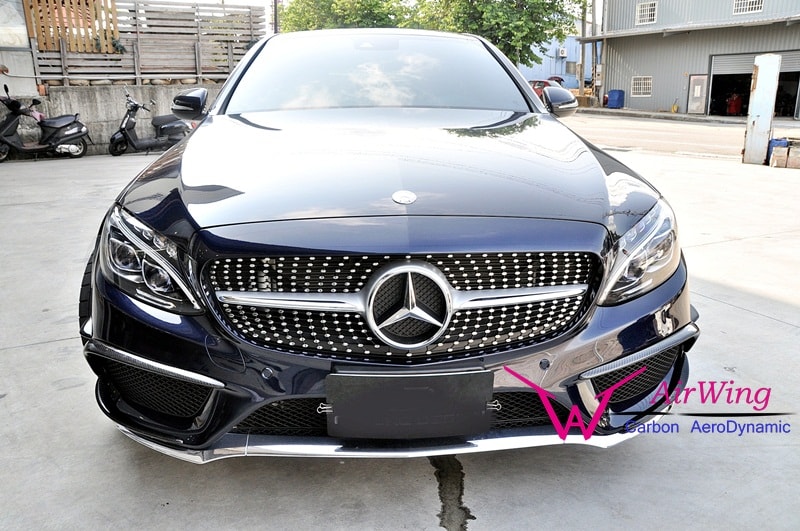 Mercedes-Benz W205 carbon front canards 3
